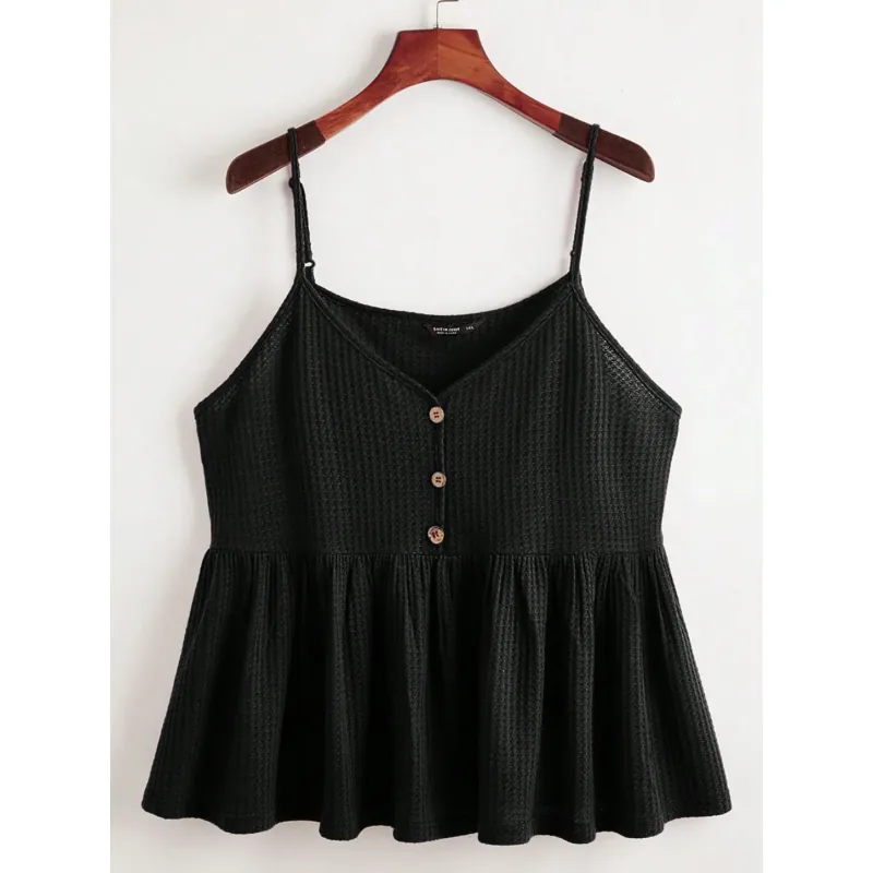 Áo hai dây dệt viền bèo Shein bigsize 4XL 756604