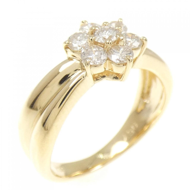 Nhẫn kim cương hoa K18YG 0.57CT 668895