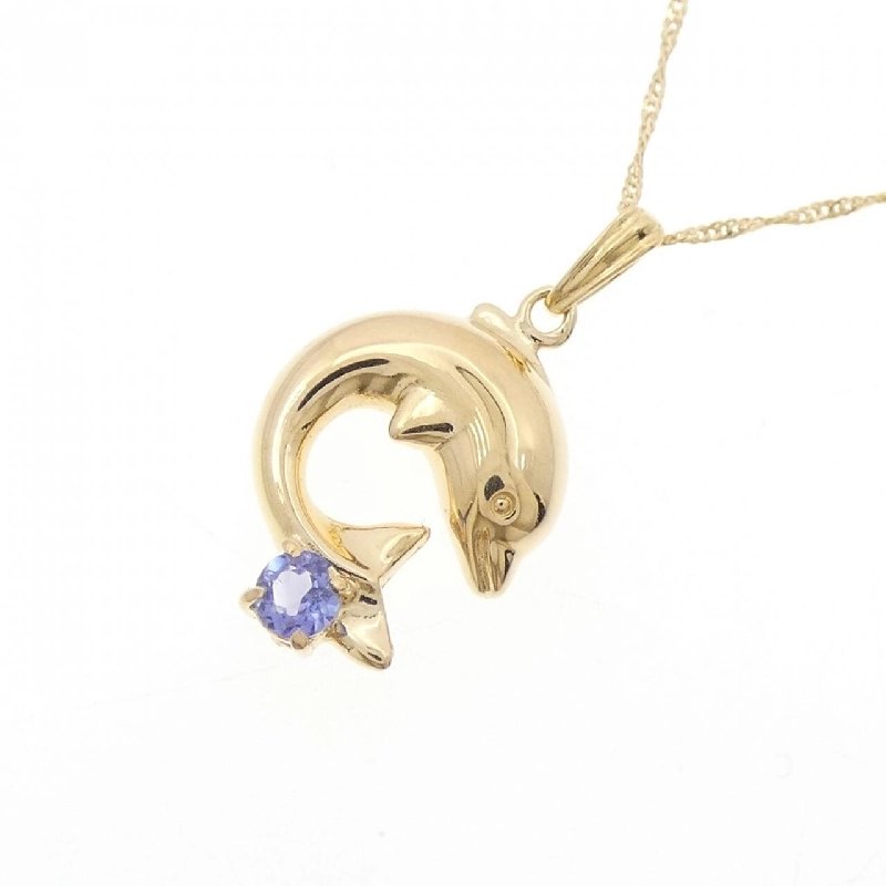 K18YG Dê biển Tanzanite Dây chuyền - Hàng hiệu Chính hãng 859559