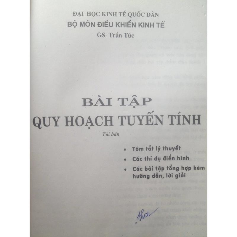 BÀI TẬP QUY HOẠCH TUYẾN TÍNH 495312