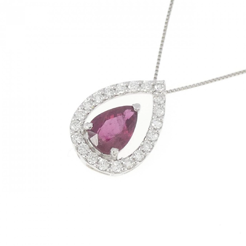 Dây chuyền ruby PT 0.75CT - Hàng hiệu chính hãng 863344