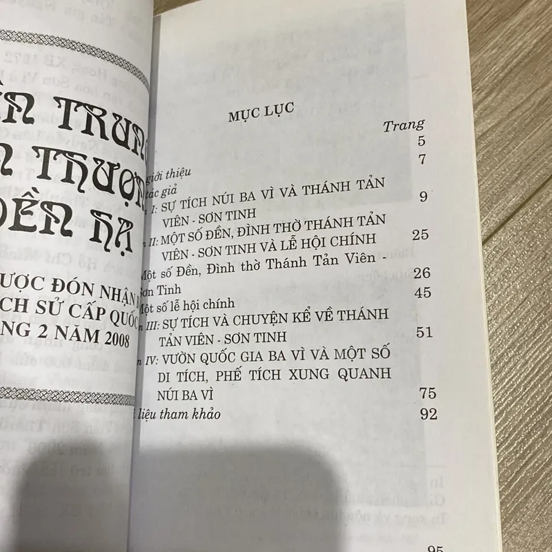NÚI BA VÌ, TRUYỀN THUYẾT VÀ LỊCH SỬ (XB 2008) 597054