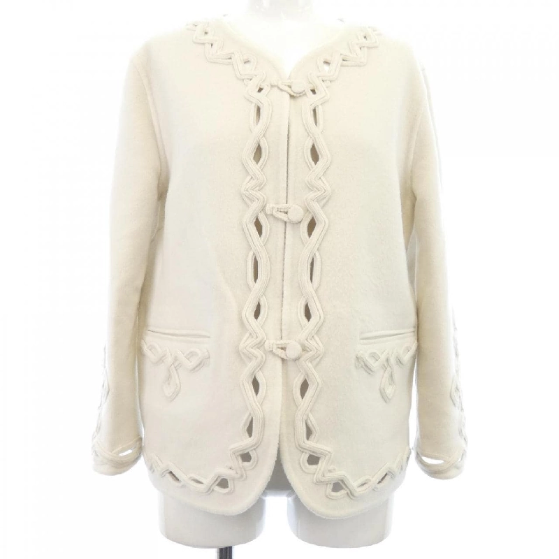 Áo khoác không cổ ERMANNO SCERVINO 632160