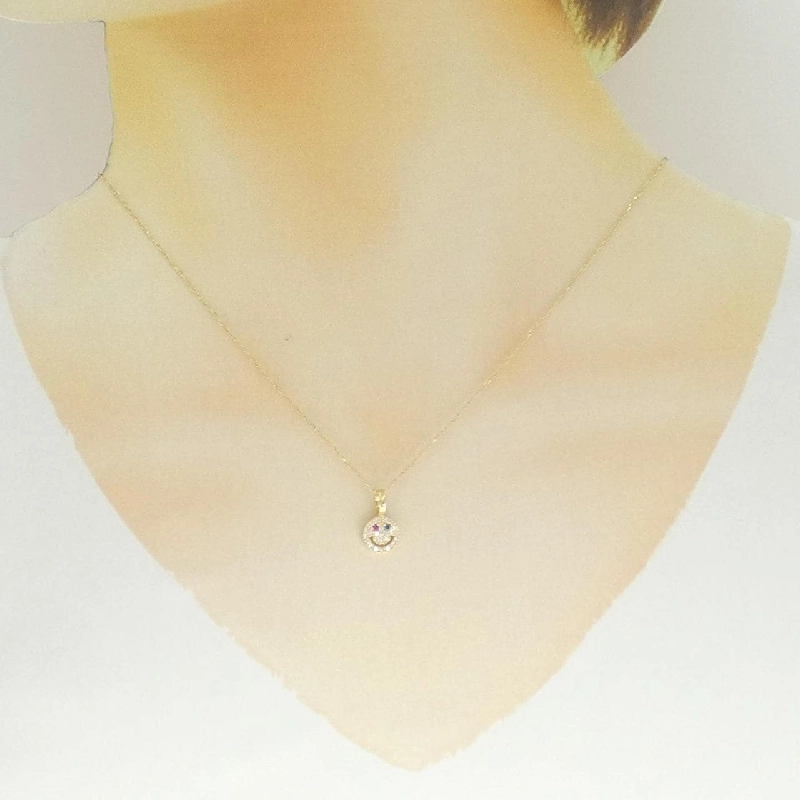 Dây chuyền ruby K18YG Smile 0.01CT - Hàng hiệu chính hãng 858359