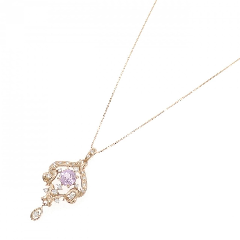 K18PG Kunzite Necklace 1.27CT - Hàng hiệu Chính hãng 862494