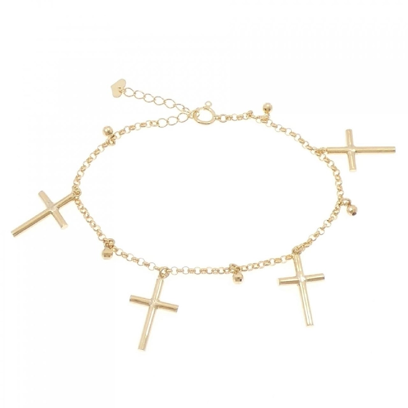 K18YG Vòng tay đan chéo - Hàng hiệu Chính hãng 872459