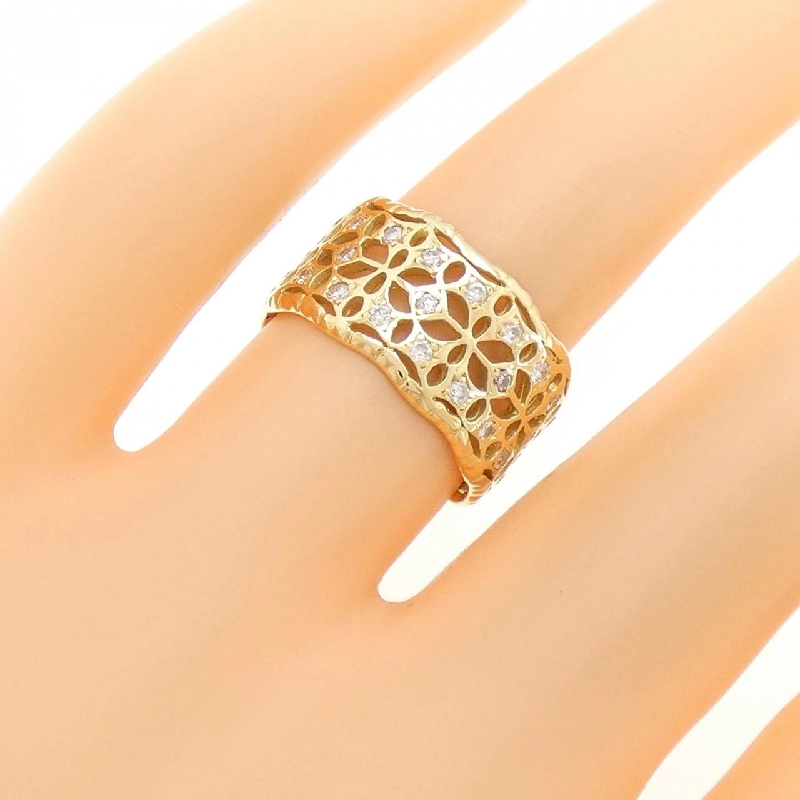 Nhẫn kim cương K18YG 672851