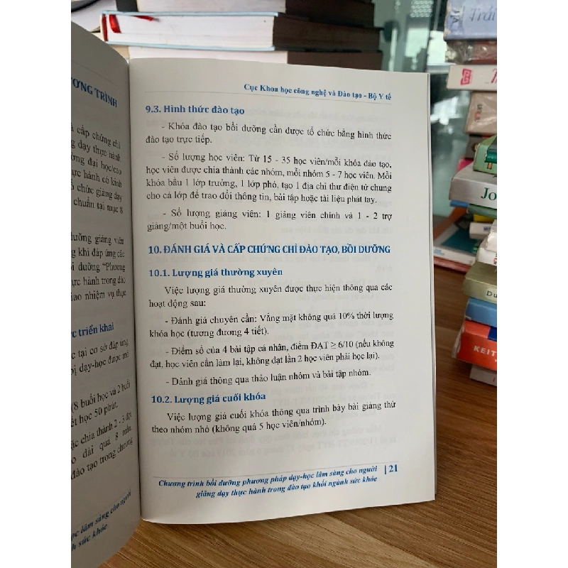 Chương trình bồi dưỡng phương pháp dạy học lâm sàng cho người giảng dạy thực hành trong đào tạo khối ngành sức khỏe -NXB Y Học 728010