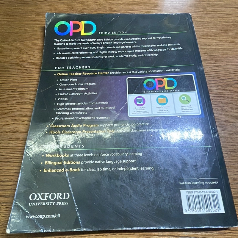 OPD Oxford picture dictionary third edition 450424