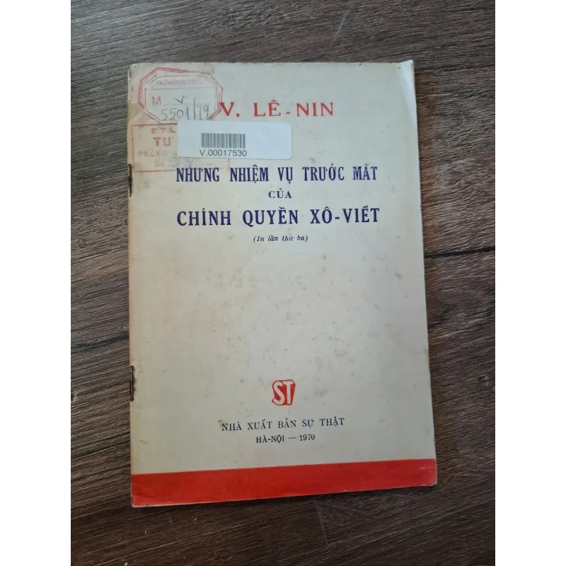 NHỮNG NHIỆM VỤ TRƯỚC MẮT CỦA CHÍNH QUYỀN XÔ-VIẾT (IN LẦN THỨ BA) - V. LÊ-NIN 709918