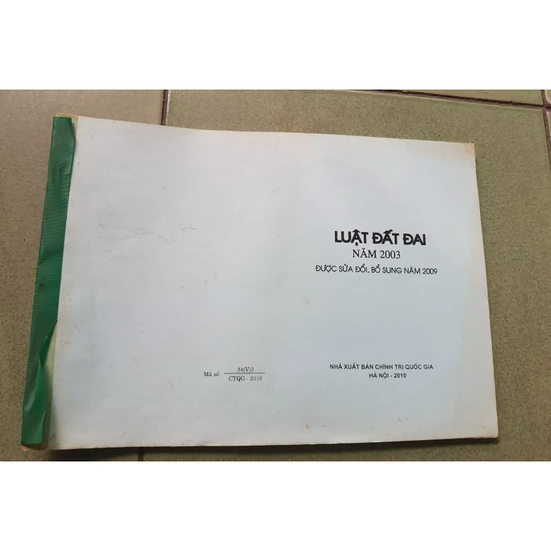 [Sách luật bất động sản] Luật đất đai năm 2003 - Bổ sung năm 2009 1023164