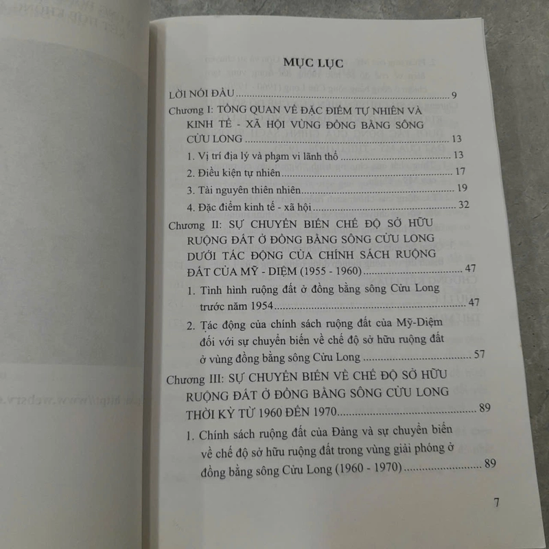VẤN ĐỀ RUỘNG ĐẤT Ở ĐỒNG BẰNG SÔNG CỬU LONG CỦA VIỆT NAM ( 1954 - 1975) - VÕ VĂN SEN 533328