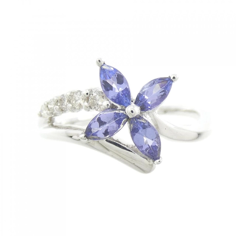 Nhẫn Tanzanite K18WG Hoa 0.70CT - Hàng hiệu Chính hãng 859160