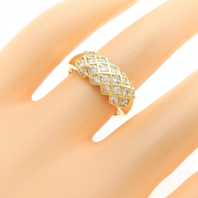 Nhẫn kim cương K18YG 0.73CT 669474