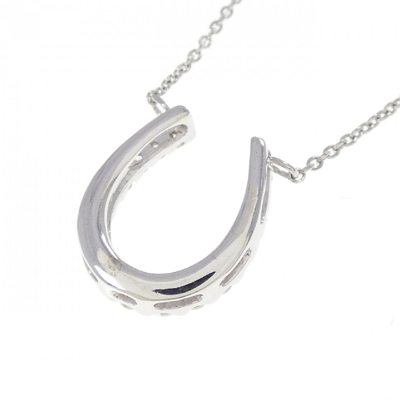 Dây chuyền kim cương hình móng ngựa K18WG 0.20CT - Hàng hiệu Chính hãng 858086