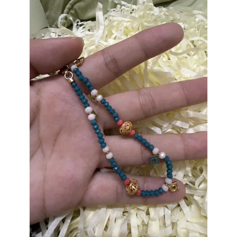 lắc chân đá xanh, size S  700412