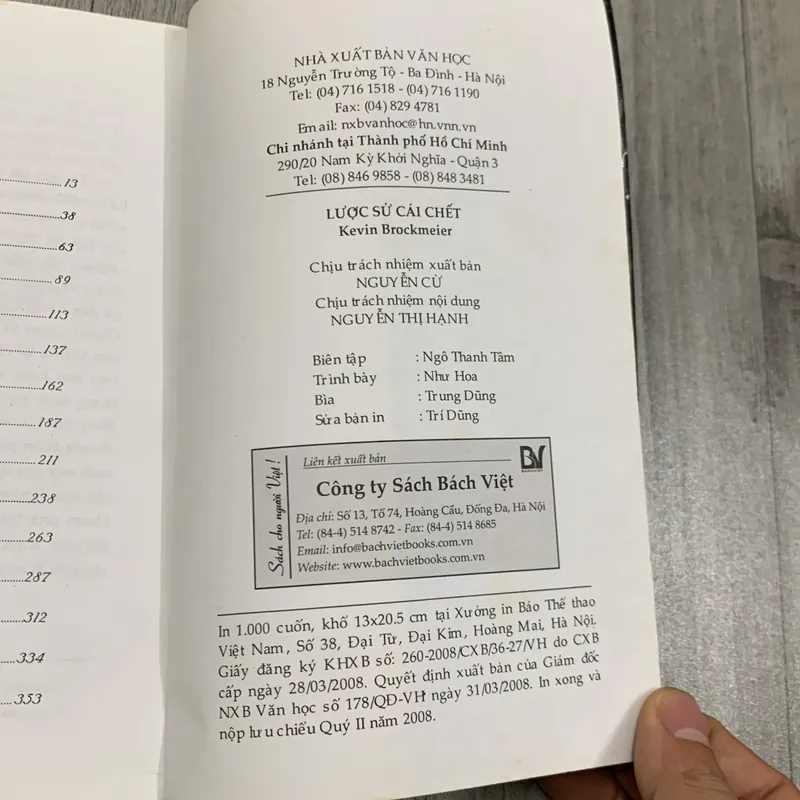 Lược sử cái chết - kevin brockmeier 3b4 718665