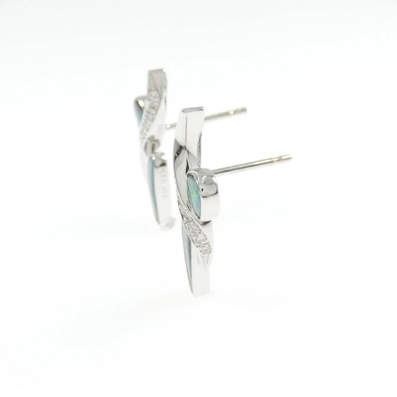 K18WG/K14WG Boulder Opal Bông Tai 1.51CT - Hàng hiệu Chính hãng 868234