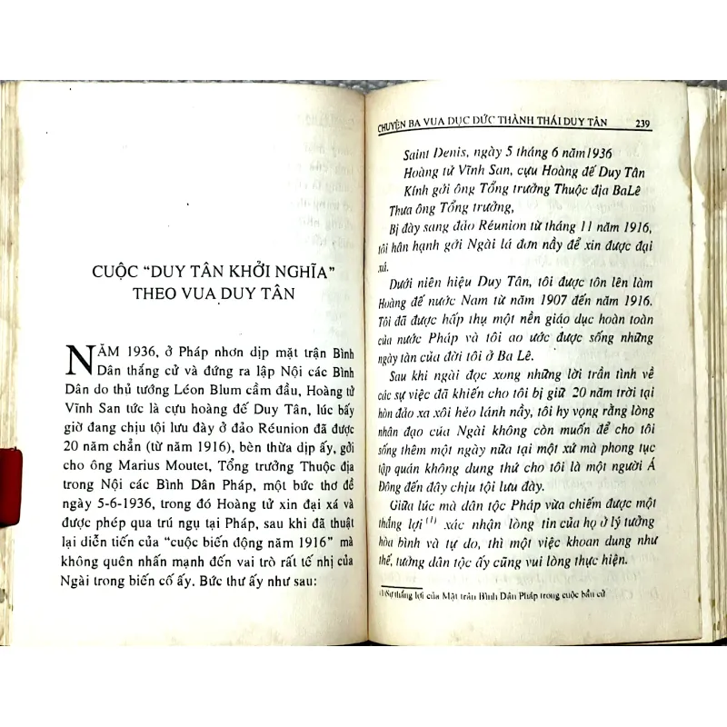 CHUYỆN BA VUA  DỤC ĐỨC - THÀNH THÁI -  DUY TÂN - Soạn giả NGUYỄN ĐĂC XUÂN 1043131