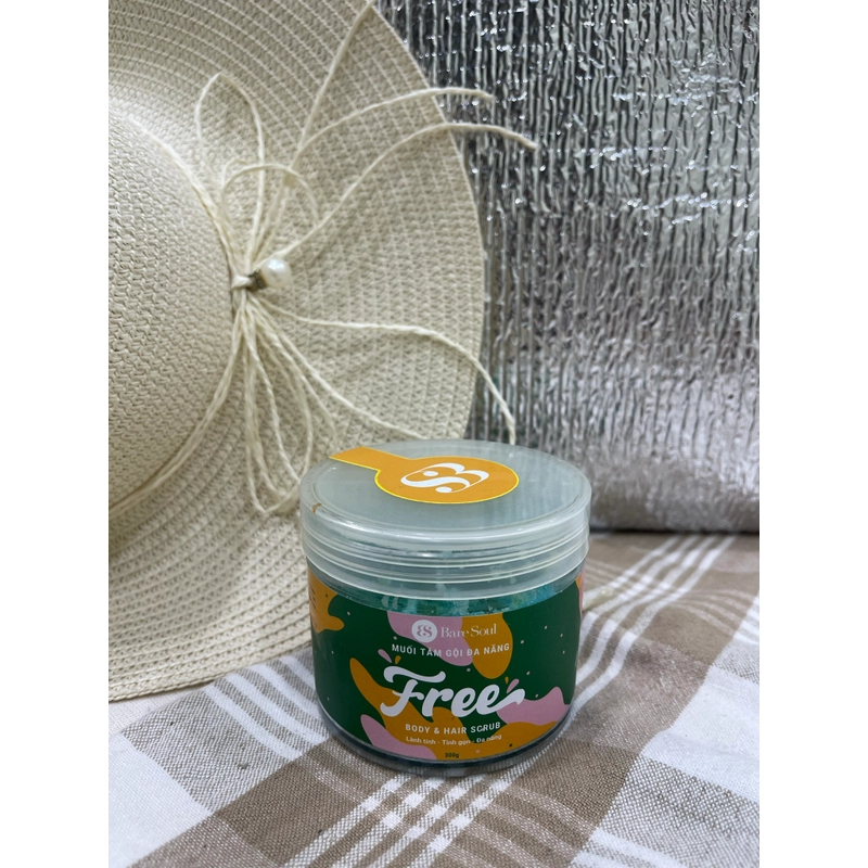 Muối Tắm Gội Tẩy Tế Bào Da Đa Năng Cho Tóc Và Cơ Thể BareSoul 300Gr  548671