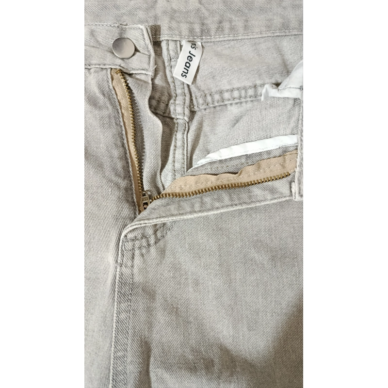 [TẶNG] Quần Jeans nữ ống rộng size L màu xám 547242