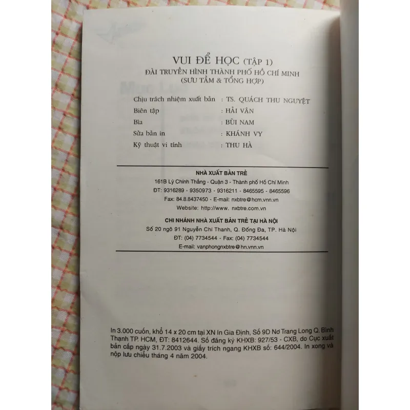 VUI ĐỂ HỌC • SÁCH HỎI & ĐÁP KIẾN THỨC KHOA HỌC TỰ NHIÊN VÀ XÃ HỘI 763815