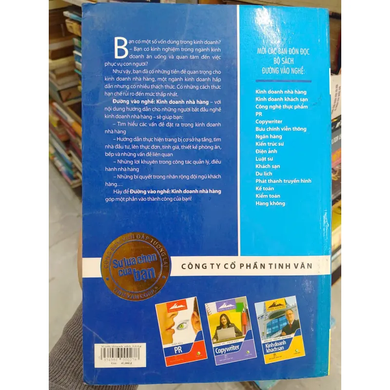 SÁCH ĐƯỜNG VÀO NGHỀ - KINH DOANH NHÀ HÀNG (B1) 706172