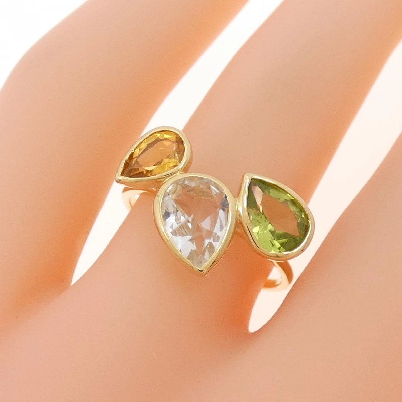 Nhẫn đá màu K18YG 668114