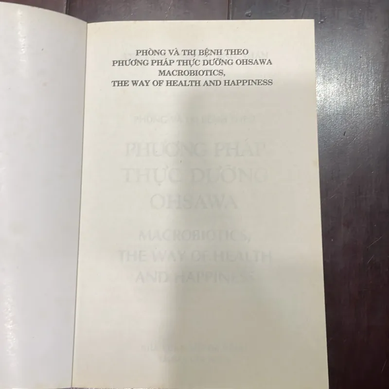 Phòng và trị bệnh theo phương pháp thực dưỡng OHSAWA - anh Minh Ngô Thành Nhân 1035294