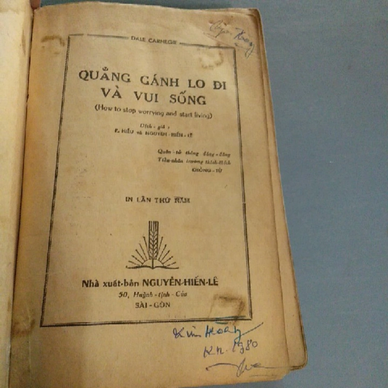 QUẲNG GÁNH LO ĐI VÀ VUI SỐNG  223798