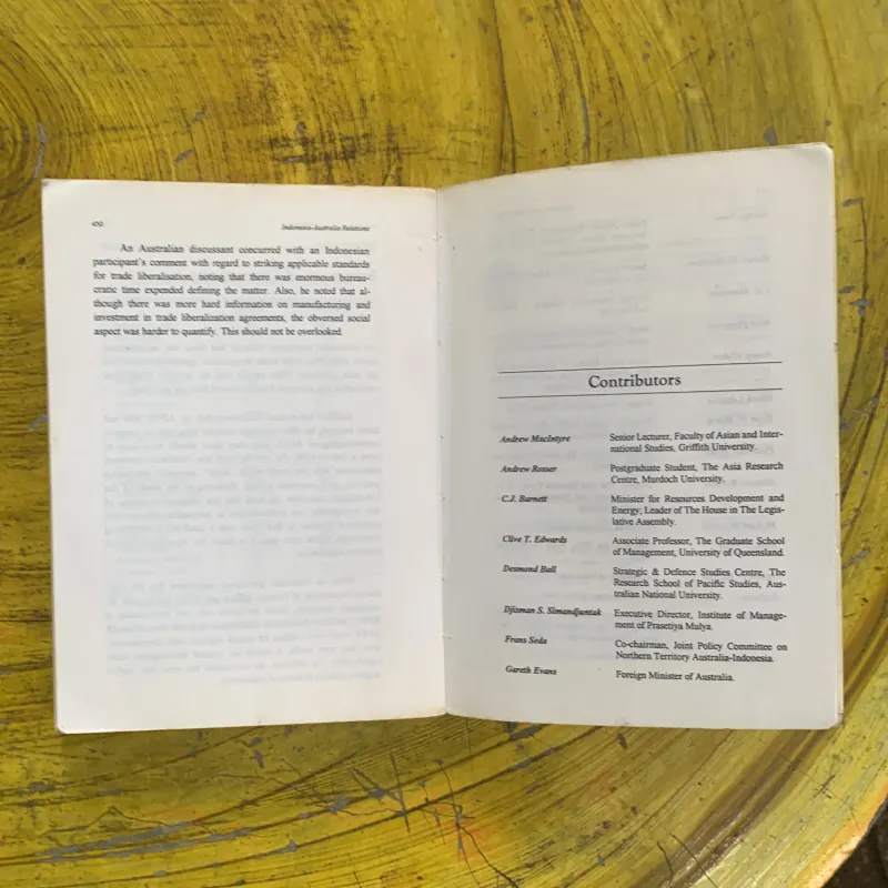 INDONESIA - AUSTRALIA RELATIONS: DIVERSE CULTURES, CONVERGING INTERESTS  1022713