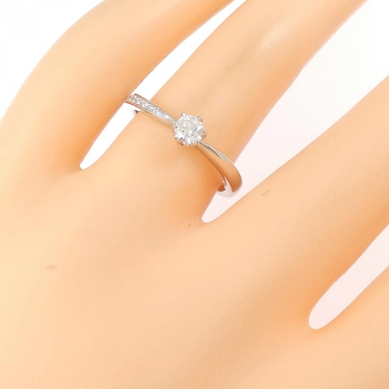 Nhẫn kim cương PT950 0.202CT D VS2 EXT H&C - Hàng hiệu Authentic 874857