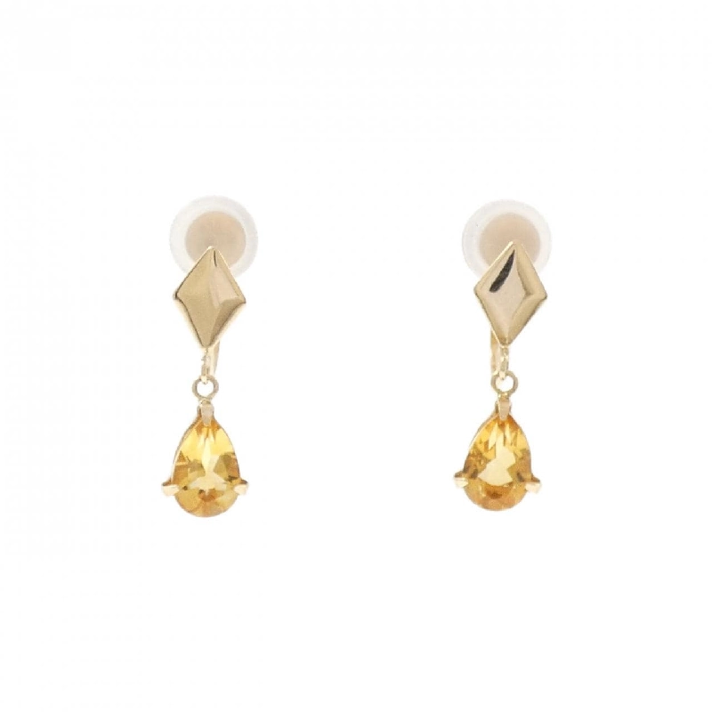 K10YG Citrine Bông tai - Hàng hiệu Chính hãng 870184