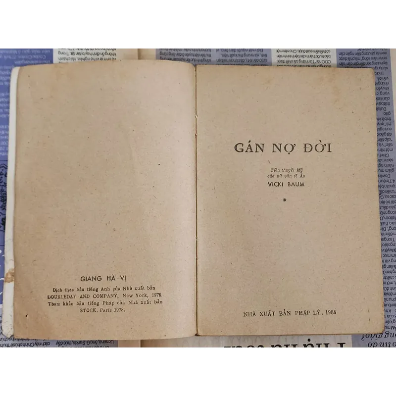 Tiểu thuyết GÁN NỢ ĐỜI

Tác giả Vicky Baum (người sáng tác ra cuốn Khách sạn Thượng Hải) 713770