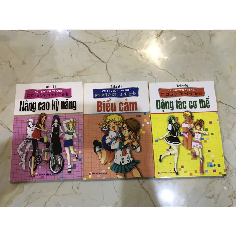 Vẽ truyện tranh phong cách Nhật Bản 3 cuốn - Takashi Combo 3 cuốn 748558