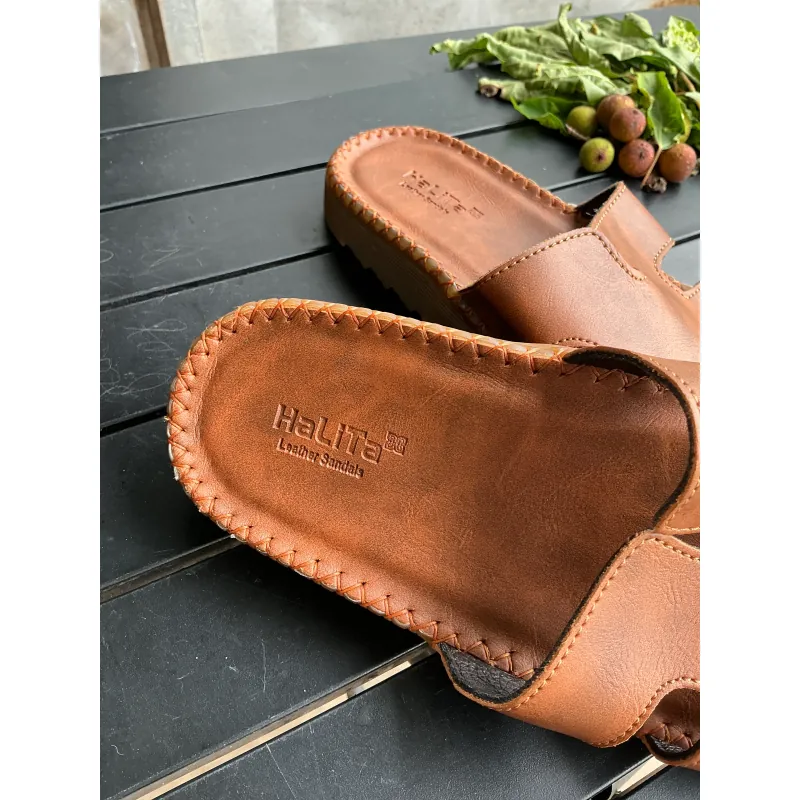 Dép da nam Halita Cũ size 41 đi nước đi mưa 674630