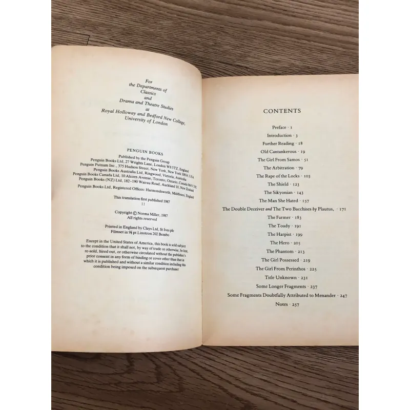 Plays and Fragments - Menander 787648