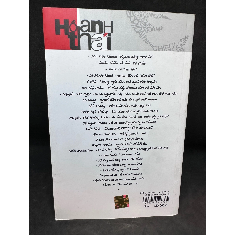 Họ trở thành nhân vật của tôi - Hồ Anh Thái, mới 80% (ố vàng) SBM0201 450621