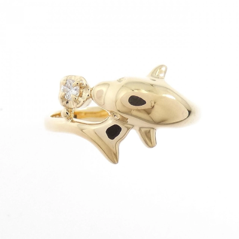 Nhẫn kim cương K18YG Dolphin 0.04CT - Hàng hiệu Authentic 852236