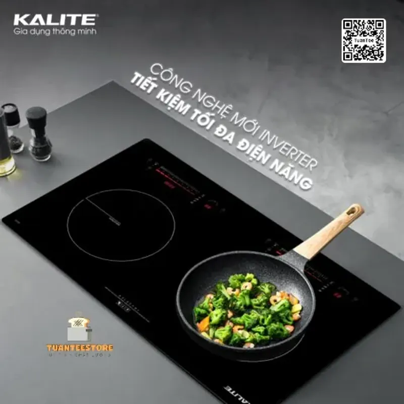 Bếp từ đôi KALITE KDI73 linh hoạt bền bỉ chịu nhiệt tốt 601489