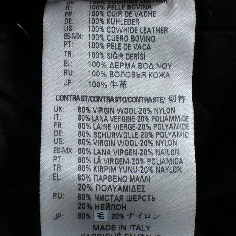 DIESEL BLACK GOLD Áo khoác da biker - Hàng hiệu Authentic 895585