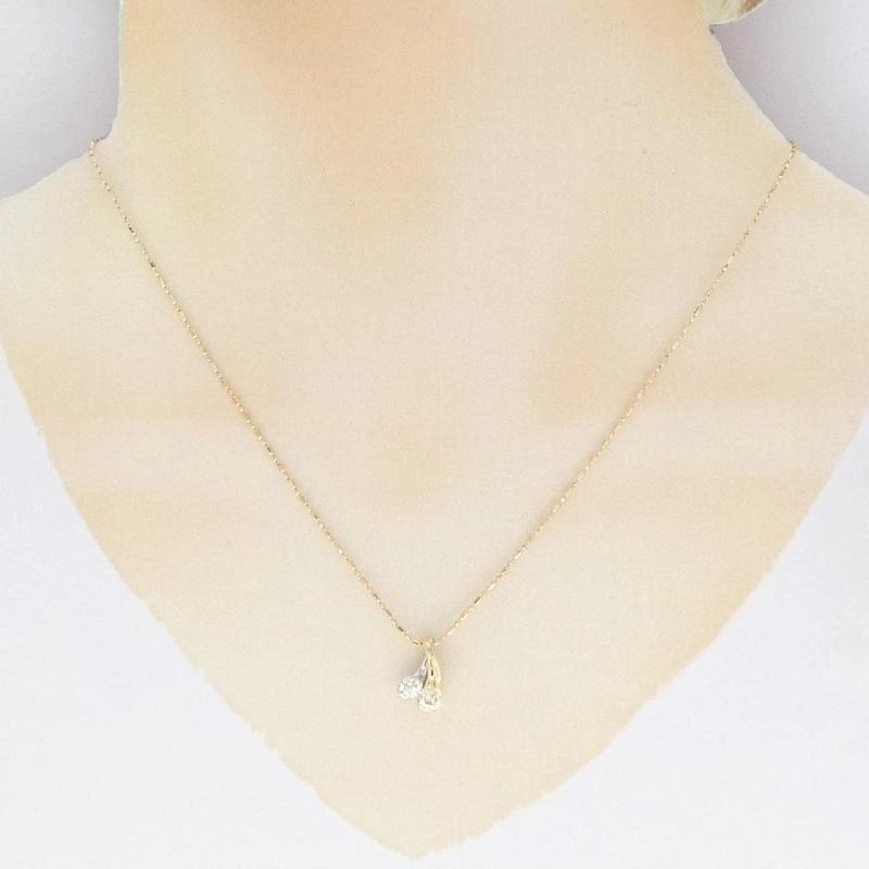 K18YG/PT Dây chuyền kim cương 0.261CT - Hàng hiệu Chính hãng 861994