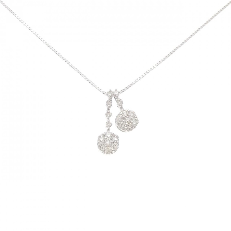 K18WG Dây chuyền kim cương 0.54CT - Hàng hiệu Chính hãng 865846