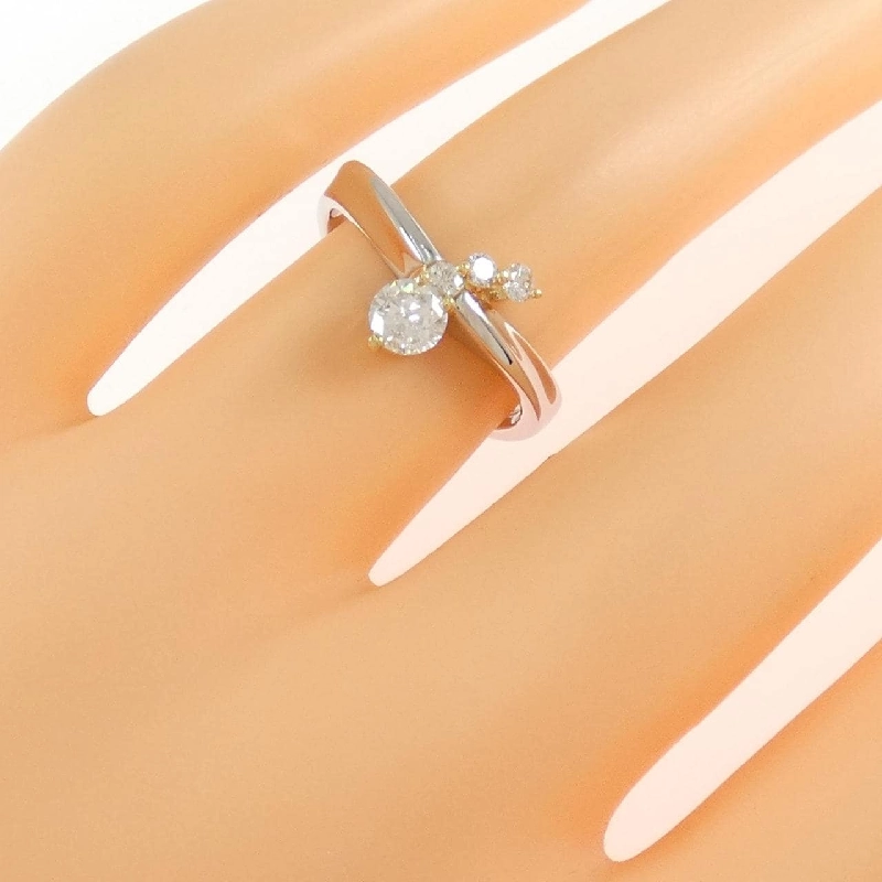 Nhẫn kim cương PT900/K18YG 0.24CT 667838