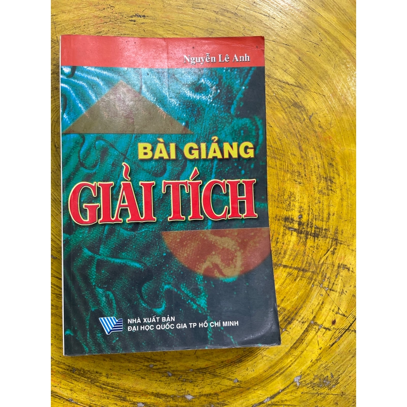 BÀI GIẢNG GIẢI TÍCH- NGUYỄN LÊ ANH 543416