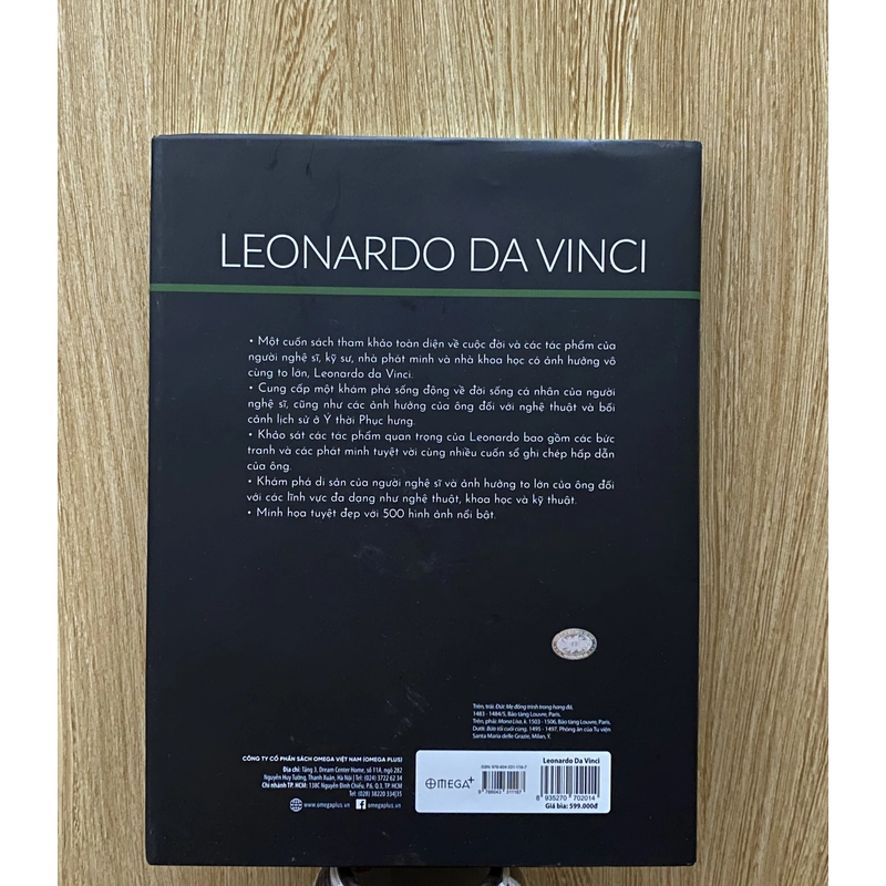 Leonard de Vinci Cuộc Đời và Tác Phẩm Qua 500 Hình Ảnh *TẶNG QUÀ 0Đ+FREESHIP THÁNG 5+6 317000