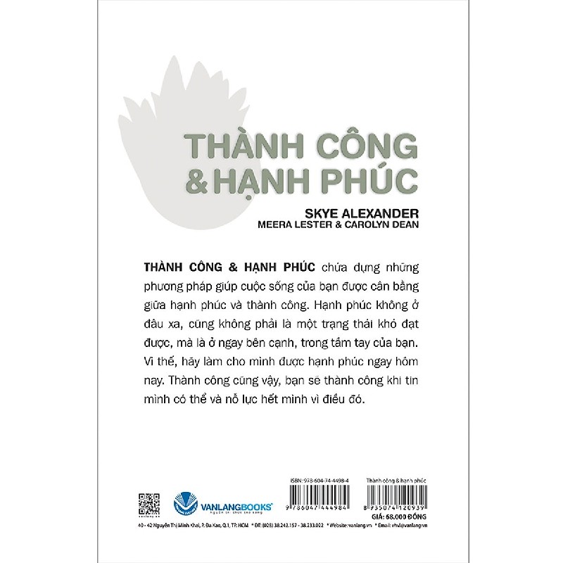 Tự Chăm Sóc Cuộc Sống - Thành Công & Hạnh Phúc - Skye Alexander, Meera Lester, Carolyn Dean 163851