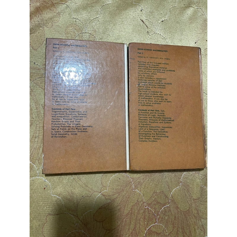 HIGH-SCHOOL MATHEMATICCS Under the editorship of Professor G.N. YAKOVLEV,D.Sc. 543654