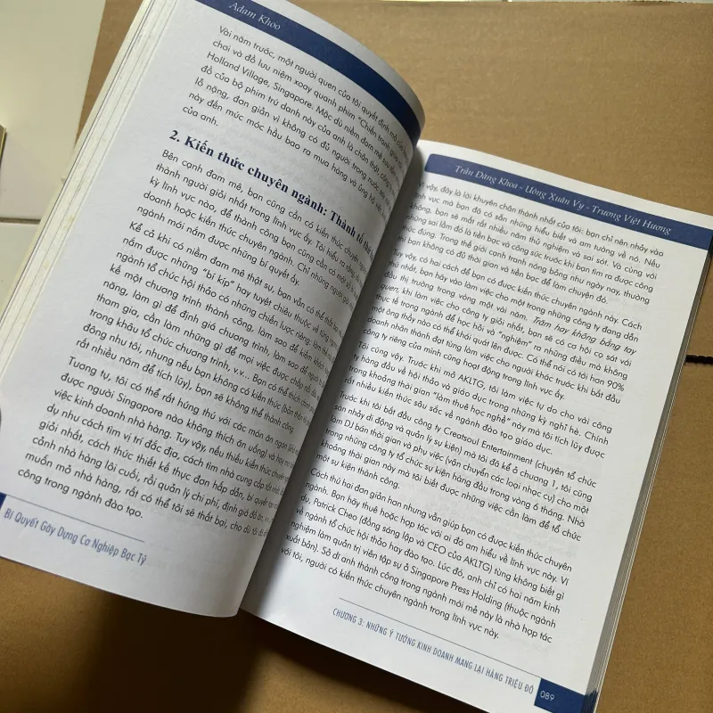 Bí quyết gây dựng cơ nghiệp bạc tỷ - Adam Khoo 751892