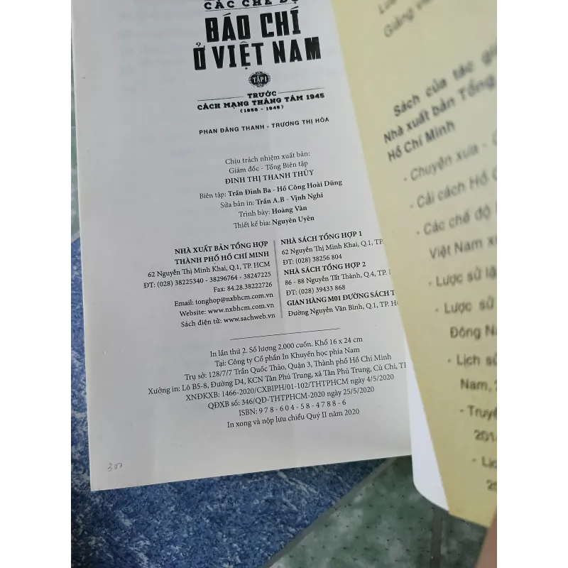 Lịch sử các chế độ báo chí ở Việt Nam ( 2 tập) - Phan Đăng Thanh & Trương Thị Hòa 697468